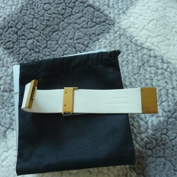 SAINT LAURENT Leather 'YSL' Monogram Star Bracelet - Picture 11 of 13